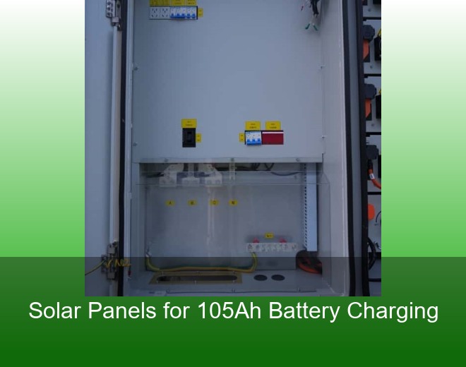 Solar Panels for 105Ah Battery Charging